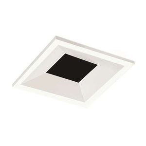 Juno Aculux 2SQDBV BD WHSF Recessed Lighting 2" LED Square Downlight Regressed Beveled Pinhole, Self Flanged White Trim