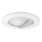 Juno Recessed Lighting 39HZ-WH (39 HZWH) 4" Lensed Wall Wash Trim, Haze Relfector, White Trim Ring