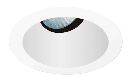 Juno Aculux 3AC20 CS WHR Recessed Lighting 3-1/4" Line Voltage, Low Voltage, LED Downlight 20 Degree Angle Cut Lensed, Clear Alzak Reflector, White Trim