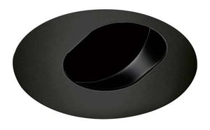 Juno Aculux 3AOVAL BS BLSF Recessed Lighting 3-1/4" Low Voltage, LED Slot Pinhole, Black Trim