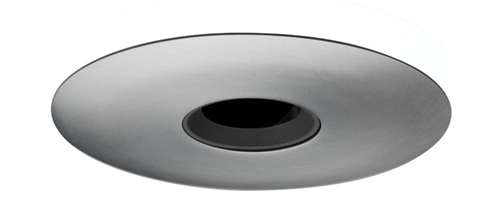Juno Aculux 3APIN BS SCR Recessed Lighting 3-1/4" Adjustable 1-1/4" Recessed Lighting Line Voltage, Low Voltage, LED Pinhole Black Alzak Reflector, Satin Chrome Trim