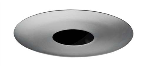 Juno Aculux 3APINLG BS SCR Recessed Lighting 3-1/4" Line Voltage, Low Voltage, LED Adjustable Pinhole Black Alzak Reflector, Satin Chrome Trim