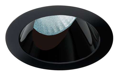Juno Aculux 3ASLOT BS SF Recessed Lighting 3-1/4" Line Voltage, Low Voltage, LED Slot Angle Cut , Black Alzak Reflector, Self Flanged Trim