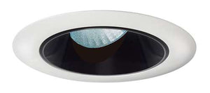 Juno Aculux 3ASLOT BS WHR Recessed Lighting 3-1/4" Line Voltage, Low Voltage, LED Slot Angle Cut , Black Alzak Reflector, White Trim