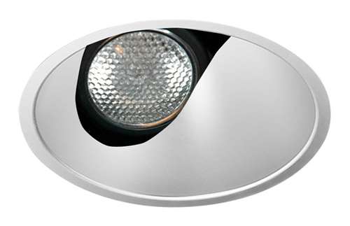 Juno Aculux 3ASLOT CS FM Recessed Lighting 3-1/4" Line Voltage, Low Voltage, LED Slot Angle Cut Flush Mount, Clear Alzak Trim