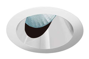 Juno Aculux 3ASLOT CS WHSF Recessed Lighting 3-1/4" Line Voltage, Low Voltage, LED Slot Angle Cut , Clear Reflector, White Ring, Self Flanged Trim