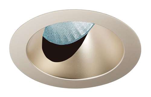 Juno Aculux 3ASLOT WTD SF Recessed Lighting 3-1/4" Line Voltage, Low Voltage, LED Slot Angle Cut , Wheat Haze Alzak Reflector, Self Flanged Trim