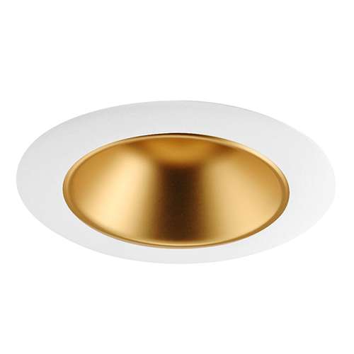 Juno Aculux  3DH WTD WHR Recessed Lighting 3-1/4" Hyperbolic LED Downlight, Wheat Haze Alzak Reflector, White Trim Ring