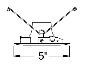 Juno Aculux  3DH WTD WHR Recessed Lighting 3-1/4" Hyperbolic LED Downlight, Wheat Haze Alzak Reflector, White Trim Ring