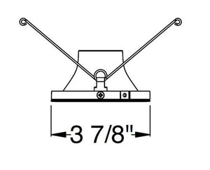 Juno Aculux  3DH CD FM Recessed Lighting 3-1/4" Hyperbolic LED Downlight, Flush Mount Reflector, Haze Alzak Finish