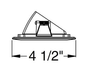 Juno Aculux 3SQA CD SF WET Recessed Lighting 3-1/4" Line Voltage, Low Voltage, LED Square Downlight Angle Cut Lensed Reflector Self Flanged, Haze Trim