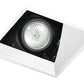 Juno Aculux 3SQA W FM WET Recessed Lighting 3-1/4" Line Voltage, Low Voltage, LED Square Downlight Angle Cut Lensed Reflector Flush Mount, White Trim