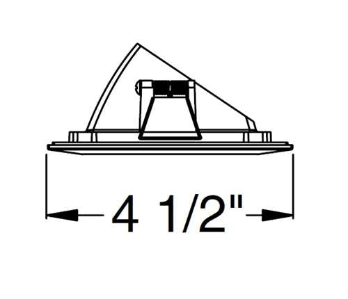 Juno Aculux 3SQA WTD SF WET Recessed Lighting 3-1/4" Line Voltage, Low Voltage, LED Square Downlight Angle Cut Lensed Reflector Self Flanged, Wheat Haze Trim