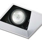 Juno Aculux 3SQA CD FM Recessed Lighting 3-1/4" Line Voltage, Low Voltage, LED Square Angle Cut Reflector Flush Mount Square Downlight, Haze Trim
