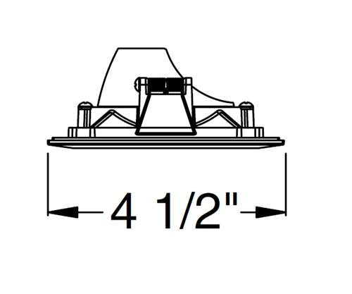 Juno Aculux 3SQABV BS BLSF Recessed Lighting 3-1/4" Line Voltage, Low Voltage, LED Square Downlight Adjustable Regressed Pinhole, Black Alzak Reflector, Black Trim