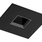 Juno Aculux 3SQAPIN BS BLSF Recessed Lighting 3-1/4" Line Voltage, Low Voltage, LED Square Downlight Adjustable Pinhole, Black Alzak Reflector, Black Trim