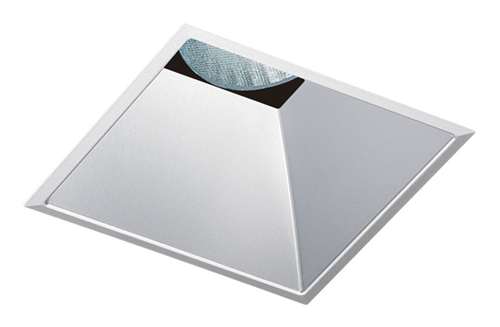 Juno Aculux 3SQD CD FM Recessed Lighting 3-1/4" Line Voltage, Low Voltage, LED Square Downlight Reflector, Haze Flush Mount Trim