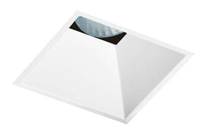 Juno Aculux 3SQD W FM Recessed Lighting 3-1/4" Line Voltage, Low Voltage, LED Square Downlight Reflector, White Flush Mount Trim
