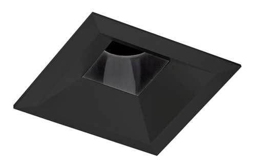 Juno Aculux 3SQD W FM WET Recessed Lighting 3-1/4" Line Voltage, Low Voltage, LED Square Downlight Lensed Reflector Flush Mount, White Trim