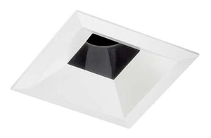 Juno Aculux 3SQD WTD FM WET Recessed Lighting 3-1/4" Line Voltage, Low Voltage, LED Square Downlight Lensed Reflector Flush Mount, Wheat Haze Trim