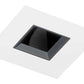 Juno Aculux 3SQDPIN BS WHFM WET Recessed Lighting 3-1/4" Line Voltage, Low Voltage, LED Square Downlight Pinhole Flush Mount, Black Alzak Reflector, White Trim