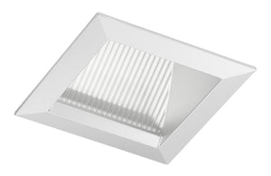 Juno Aculux 3SQWW WTD FM Recessed Lighting 3-1/4" Line Voltage, Low Voltage, LED Lensed Wall Wash Reflector Square Downlight, Wheat Haze Flush Mount Trim