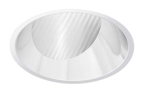 Juno Aculux 3WW CS FM Recessed Lighting 3-1/4" Line Voltage, Low Voltage, LED Downlight Lensed Wall Wash, Clear Alzak Reflector, Flush Mount Trim