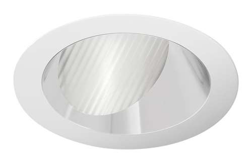 Juno Aculux 3WW CS SF Recessed Lighting 3-1/4" Line Voltage, Low Voltage, LED Downlight Lensed Wall Wash, Clear Alzak Reflector, Self Flanged Trim