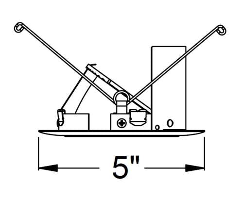 Juno Aculux 3WW CS WHR Recessed Lighting 3-1/4" Line Voltage, Low Voltage, LED Downlight Lensed Wall Wash, Clear Alzak Reflector, White Trim