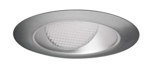Juno Aculux 3WW CD SCR Recessed Lighting 3-1/4" Line Voltage, Low Voltage, LED Downlight Lensed Wall Wash, Haze Alzak Reflector, Satin Chrome Trim
