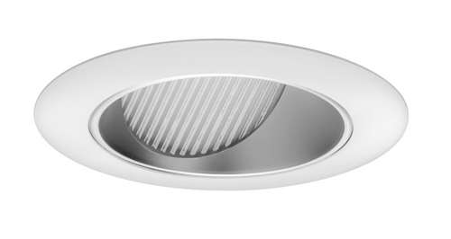 Juno Aculux 3WW CD WHR Recessed Lighting 3-1/4" Line Voltage, Low Voltage, LED Downlight Lensed Wall Wash, Haze Alzak Reflector, White Trim