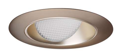 Juno Aculux 3WW WTD ABZR Recessed Lighting 3-1/4" Line Voltage, Low Voltage, LED Downlight Lensed Wall Wash, Wheat Haze Alzak Reflector, Aged Bronze Trim