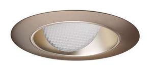 Juno Aculux 3WW WTD ABZR Recessed Lighting 3-1/4" Line Voltage, Low Voltage, LED Downlight Lensed Wall Wash, Wheat Haze Alzak Reflector, Aged Bronze Trim