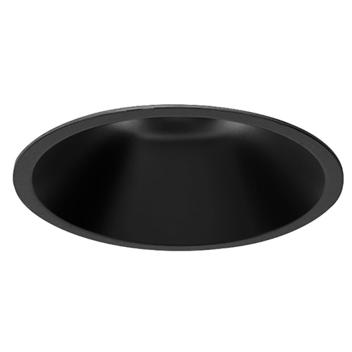 Juno Aculux Recessed Lighting 4017NB-FM 3-1/4" Hyperbolic LED Downlight, Flush Mount Reflector, Black Alzak Finish