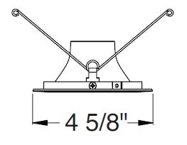 Juno Aculux Recessed Lighting 4017NWHZ-SF 3-1/4" Hyperbolic LED Downlight, Self Flanged Reflector, Wheat Haze Alzak Finish