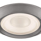 Juno Recessed Lighting 4102-SC (4102 SC) 4" Line Voltage Frosted Regressed Perimeter Glass Lensed Trim, Satin Chrome Trim