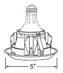 Juno Recessed Lighting 4104HZ-SC (4104 HZSC) 4" Line Voltage Beveled Cone Trim, Haze Reflector, Satin Chrome Trim