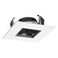 Juno Recessed Lighting 42LSQ-B-WH (42LSQ BWH) 4" Adjustable Downlight Square Cone Trim, Black Reflector White Trim