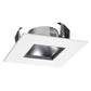 Juno Recessed Lighting 42LSQ-HZ-WH (42LSQ HZWH) 4" Adjustable Downlight Square Cone Trim, Haze Reflector White Trim