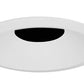 Juno Aculux Recessed Lighting 4301N-WH 3-1/4" Adjustable Regressed Lensed Pinhole Line Voltage, Low Voltage, LED, Black Alzak Reflector, White Trim