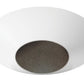 Juno Aculux Recessed Lighting 4301N-WH-FM 3-1/4" Adjustable Regressed Lensed Pinhole Flush Mount, Line Voltage, Low Voltage, LED, Black Alzak Reflector, White Trim
