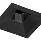 Juno Aculux Recessed Lighting 4301SQ-BL 3-1/4" Line Voltage, Low Voltage, LED Square Downlight Adjustable Regressed Pinhole, Black Alzak Reflector, Black Trim