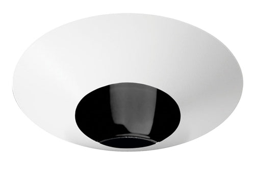 Juno Aculux Recessed Lighting 4307N-WH-FM (3DBV BS WHFM) 3-1/4 Low Voltage, LED Downlight Regressed Pinhole Flush Mount, Black Alzak Reflector, White Trim