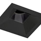 Juno Aculux Recessed Lighting 4307SQ-BL 3-1/4" Line Voltage, Low Voltage, LED Square Downlight Regressed, 1-1/4" Pinhole Black Alzak Reflector, Black Trim