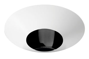 Juno Aculux Recessed Lighting 4308N-WH-FM 3-1/4" Adjustable Regressed Line Voltage, Low Voltage, LED 1-3/4" Flush Mount Pinhole Black Alzak Reflector, White Trim