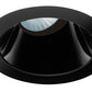 Juno Aculux Recessed Lighting 430NB-SF 3-1/4" Line Voltage, Low Voltage, LED Downlight 20 Degree Angle Cut Lensed, Black Alzak Reflector, Self Flanged Trim