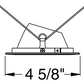 Juno Aculux Recessed Lighting 430NC-SFWH 3-1/4" Line Voltage, Low Voltage, LED Downlight 20 Degree Angle Cut Lensed, Clear Alzak Reflector, Self Flanged Trim