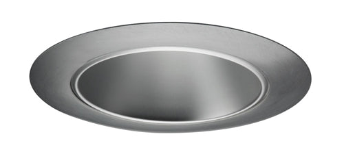 Juno Aculux Recessed Lighting 430NHZ-SC 3-1/4" Line Voltage, Low Voltage, LED Downlight 20 Degree Angle Cut Lensed, Haze Alzak Reflector, Satin Chrome Trim