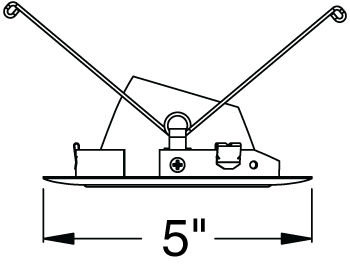 Juno Aculux Recessed Lighting 430NHZ-SC 3-1/4" Line Voltage, Low Voltage, LED Downlight 20 Degree Angle Cut Lensed, Haze Alzak Reflector, Satin Chrome Trim