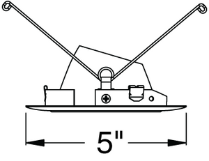 Juno Aculux Recessed Lighting 430NHZ-SC 3-1/4" Line Voltage, Low Voltage, LED Downlight 20 Degree Angle Cut Lensed, Haze Alzak Reflector, Satin Chrome Trim